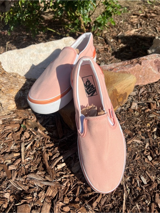 Vans Shoes - Vans Eras Peachy/light pink Color Canvas Slip-On Sneakers Chunky Soles